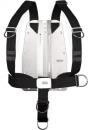 Tecline DIR-Harness Standard mit Edelstahl-Backplate 6mm ohne Logo - bewgliche D-Ringe